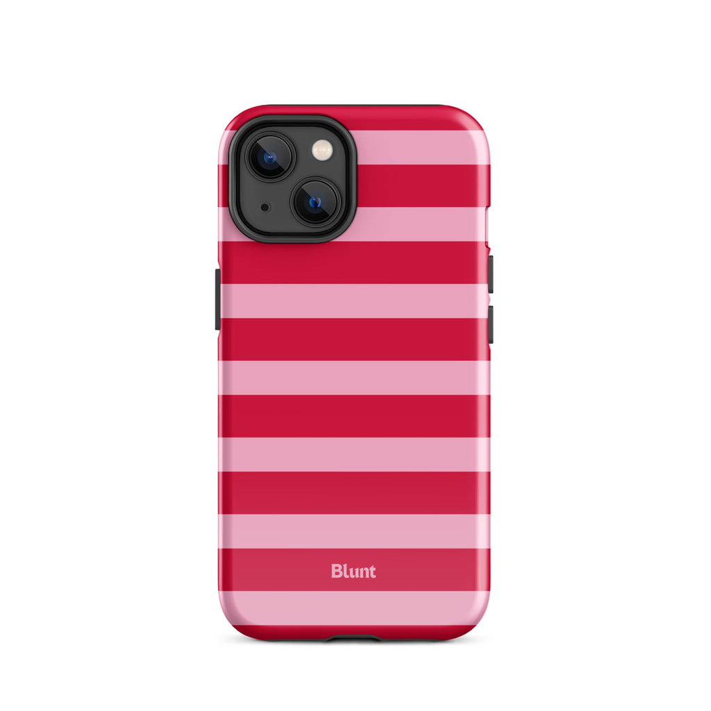 Cherry Stripe iPhone Case