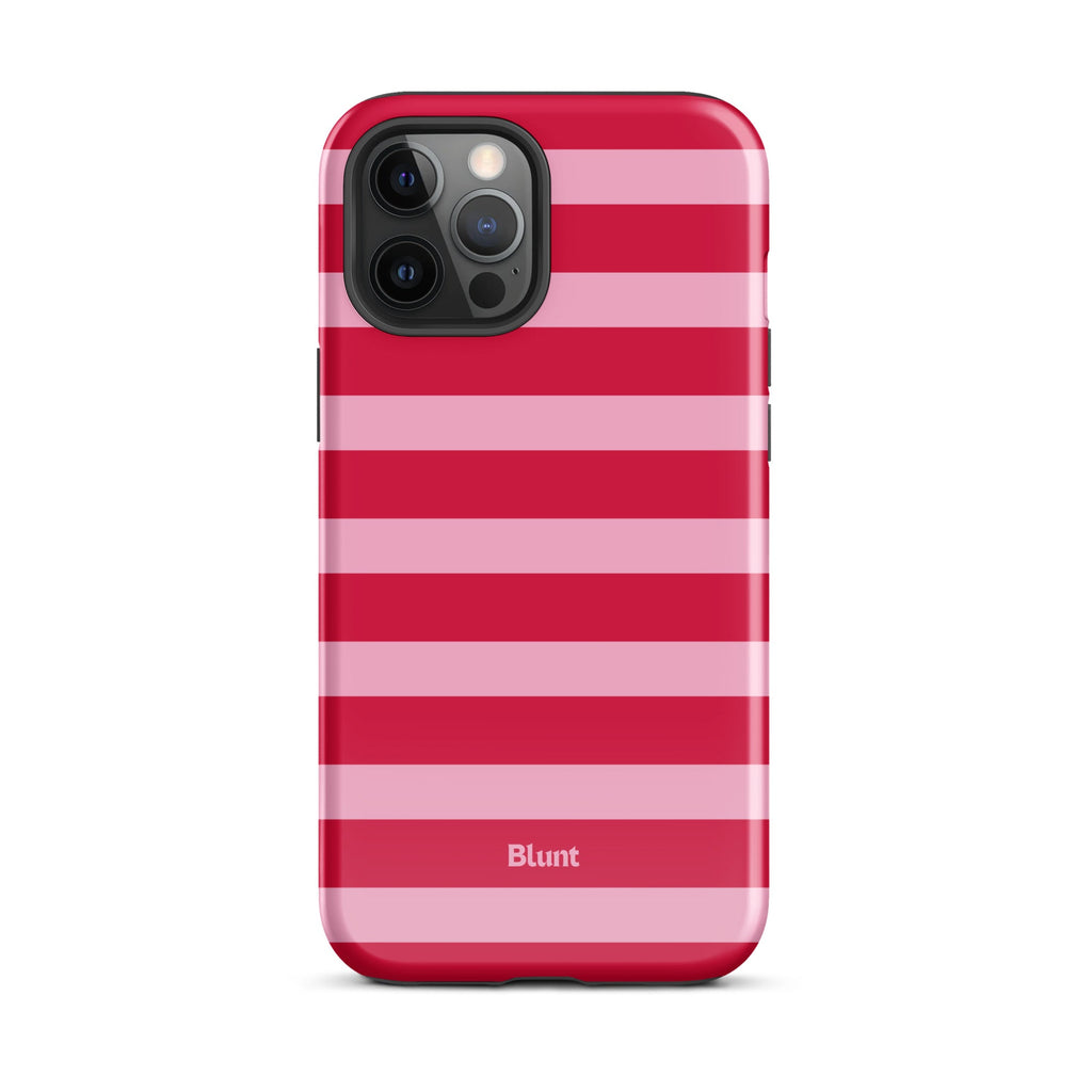 Cherry Stripe iPhone Case