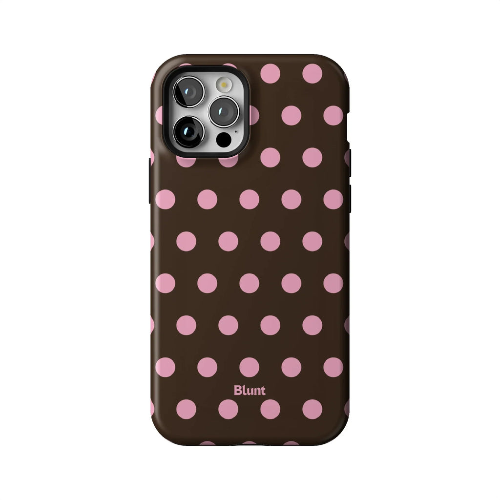 Chocolate Polka iPhone Case