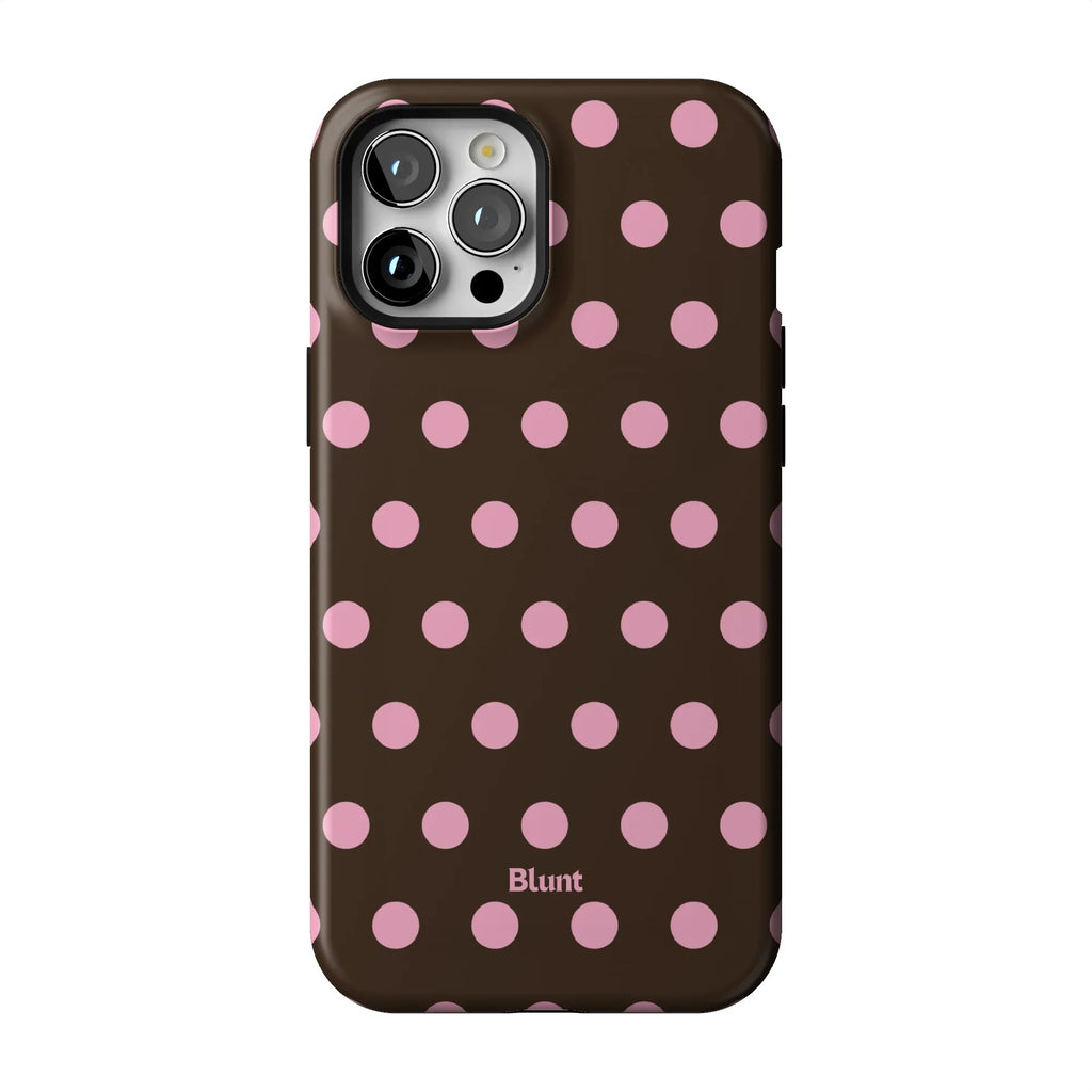 Chocolate Polka iPhone Case