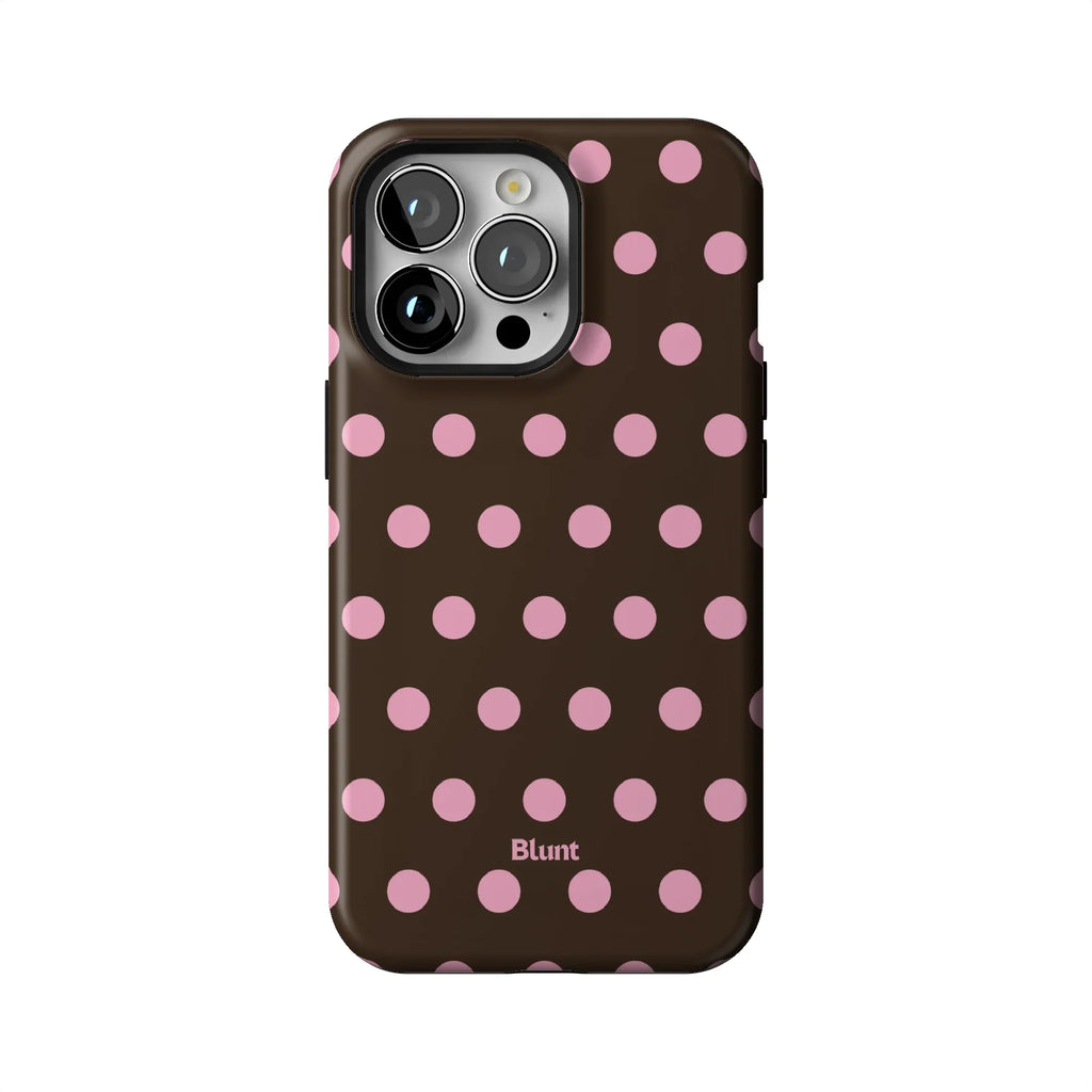 Chocolate Polka iPhone Case