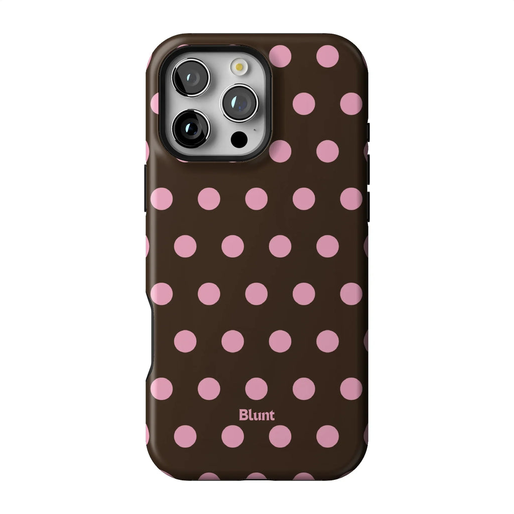 Chocolate Polka iPhone Case