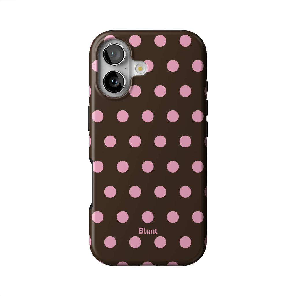 Chocolate Polka iPhone Case