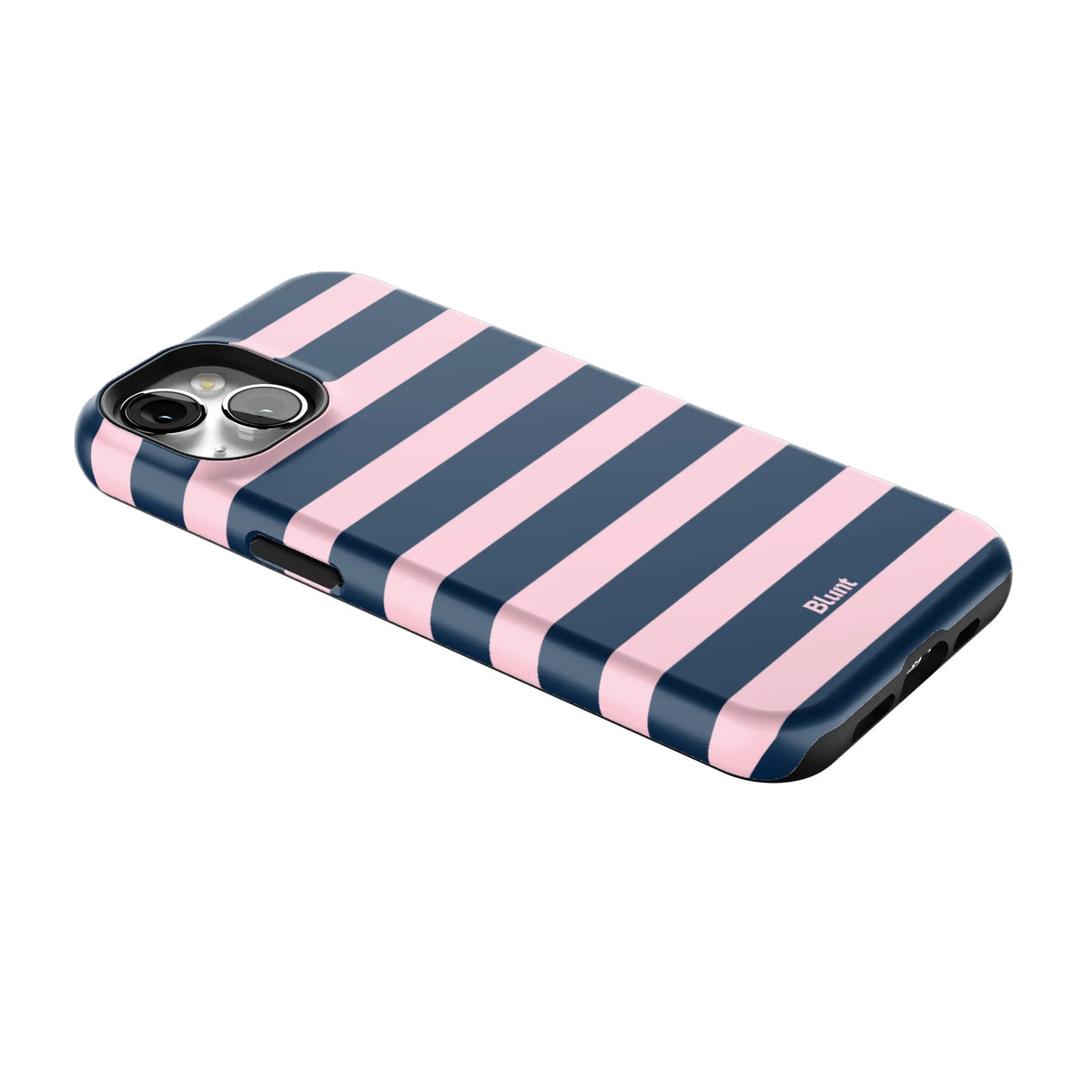 Blueberry Blush Stripe iPhone Case