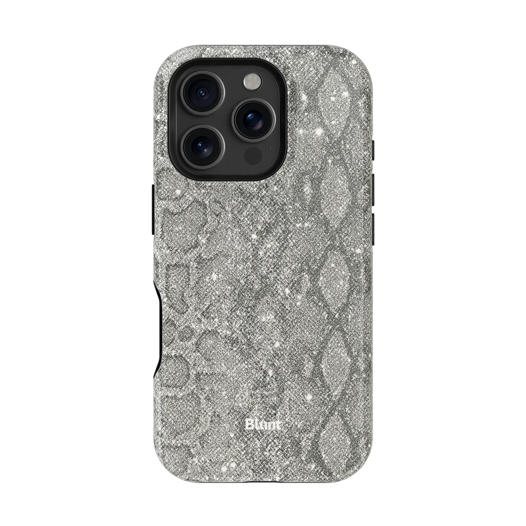 Silver Python iPhone Case