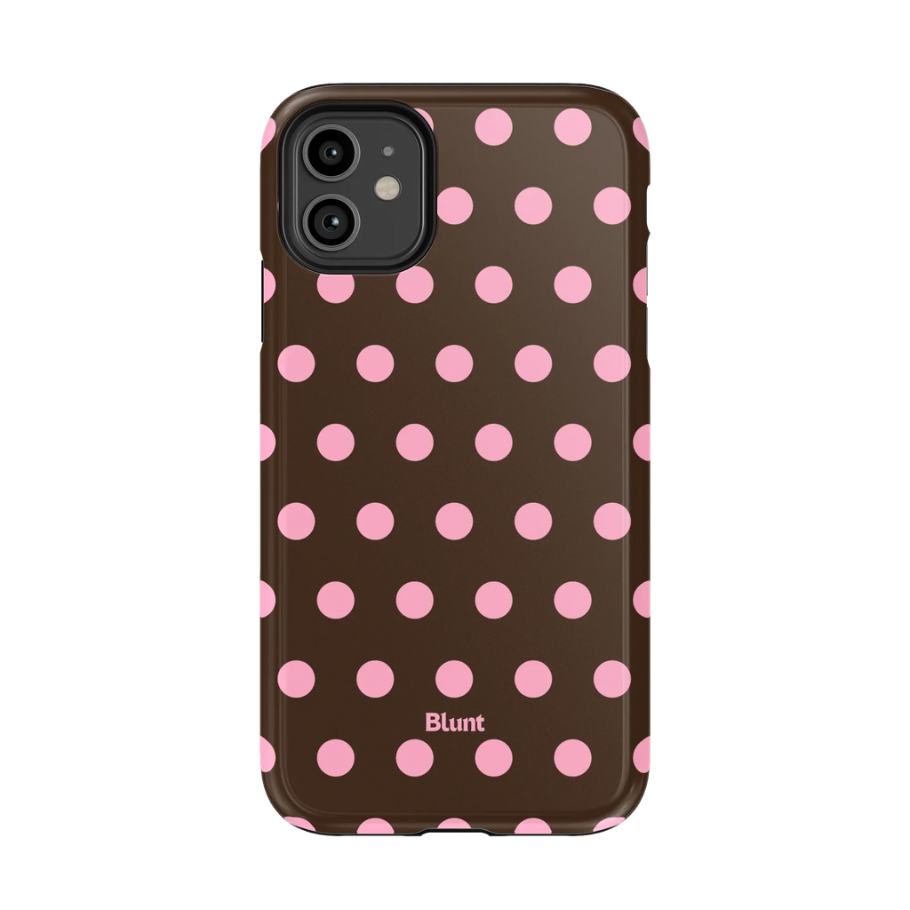 Chocolate Polka iPhone Case