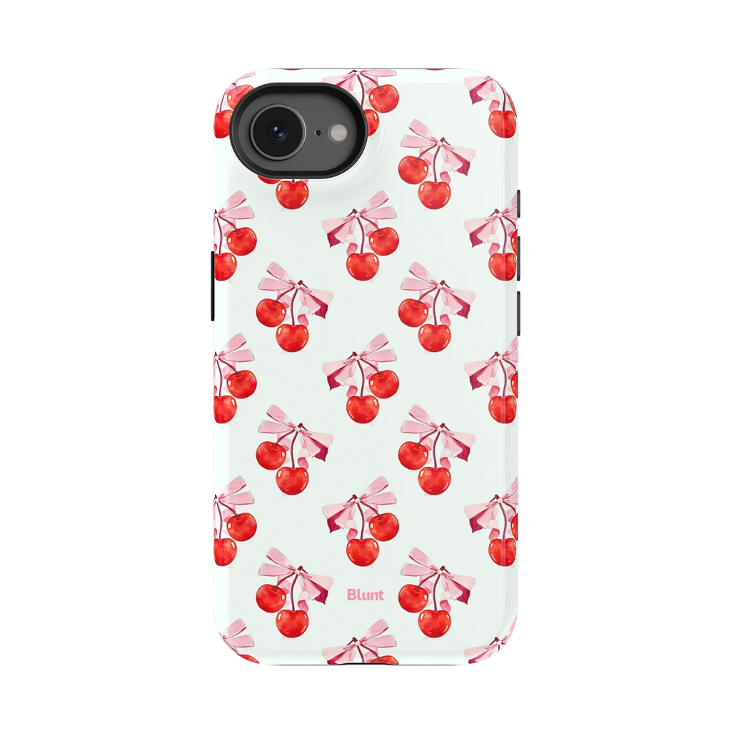 White Cherry iPhone Case