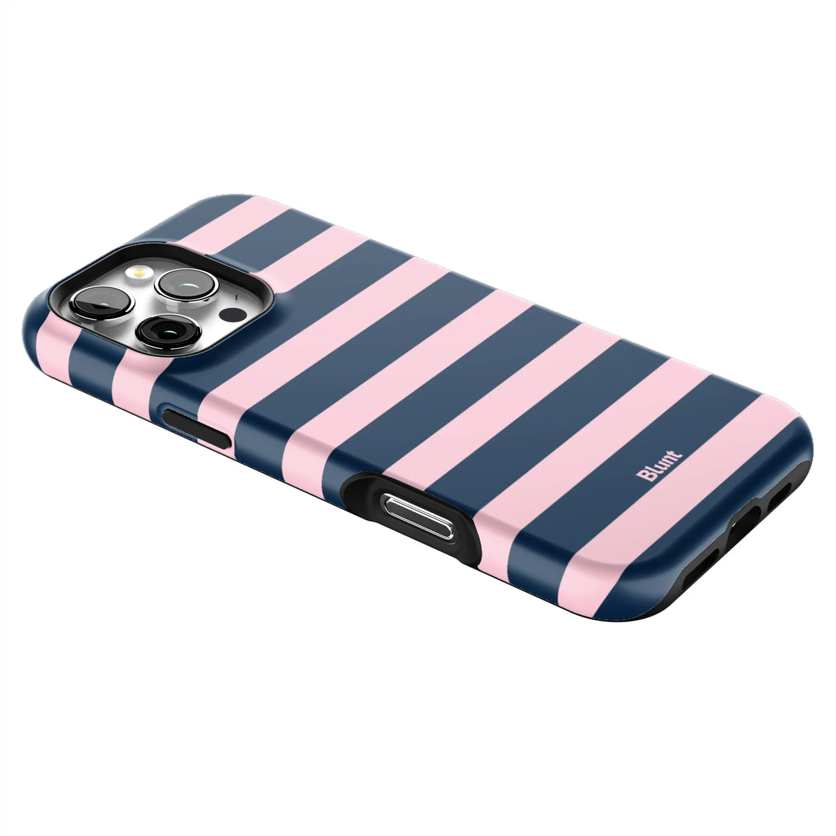 Blueberry Blush Stripe iPhone Case