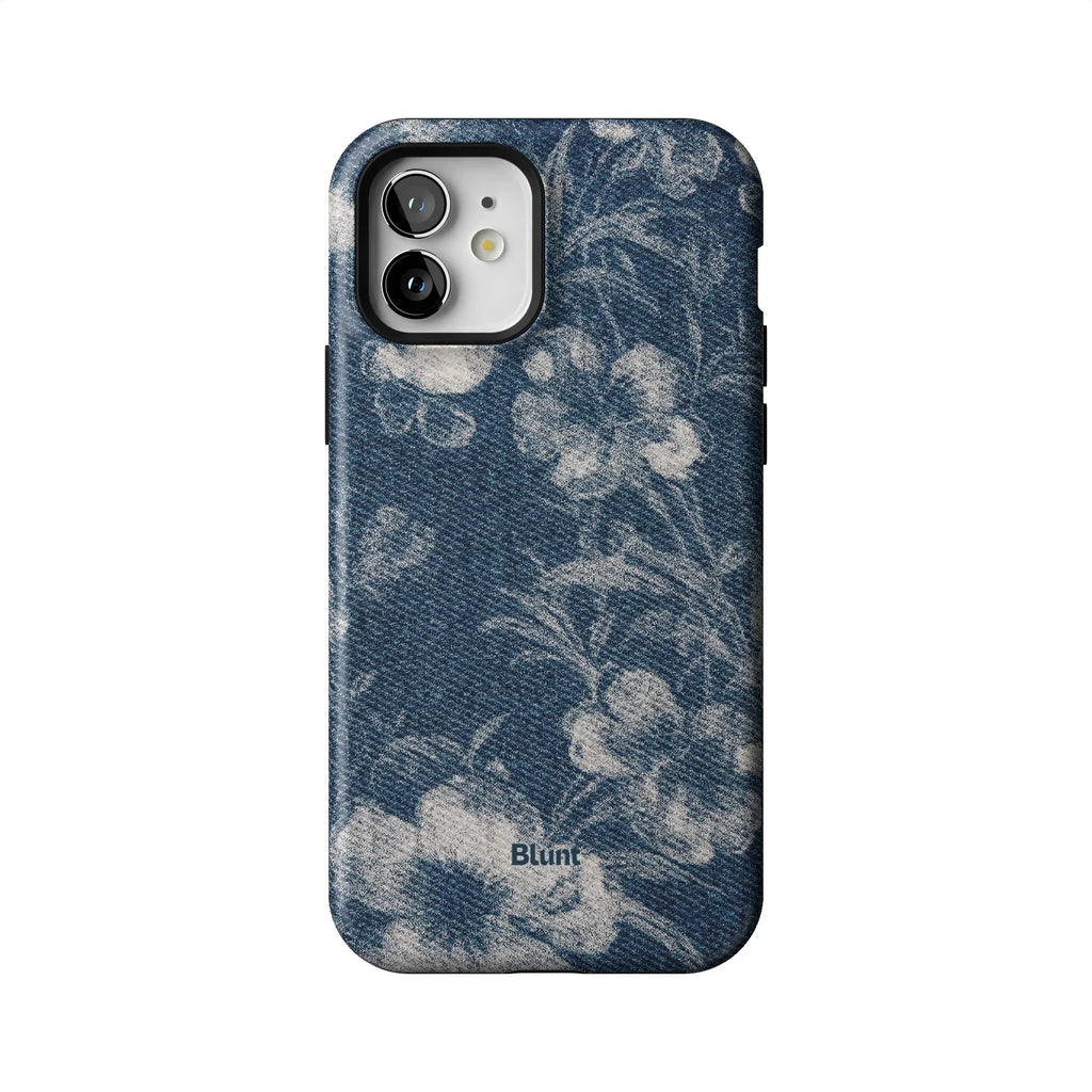 Denim Bloom iPhone Case
