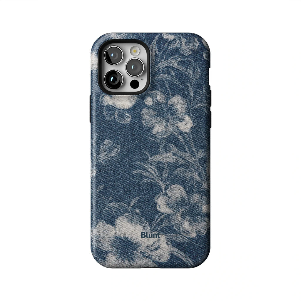 Denim Bloom iPhone Case