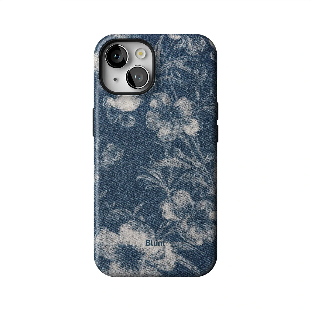Denim Bloom iPhone Case