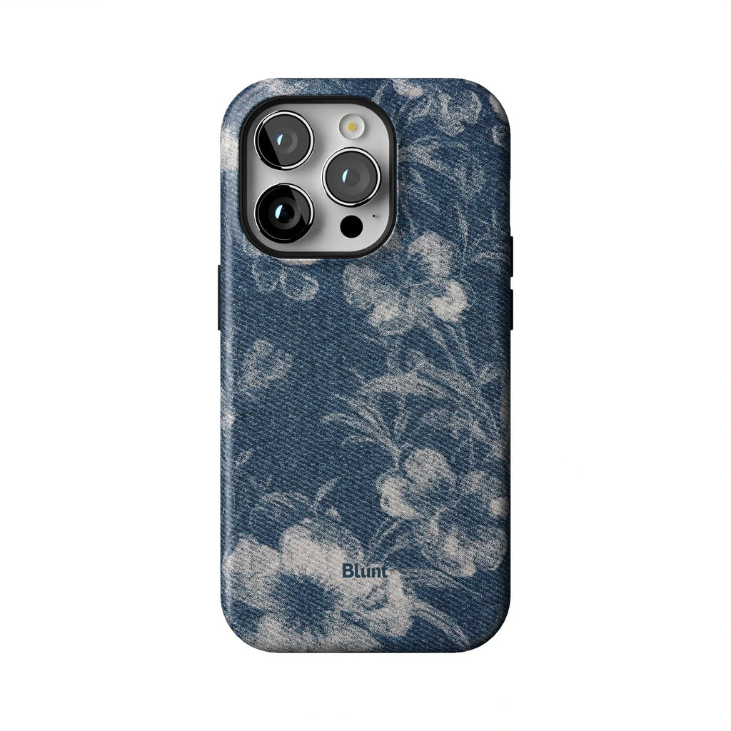 Denim Bloom iPhone Case