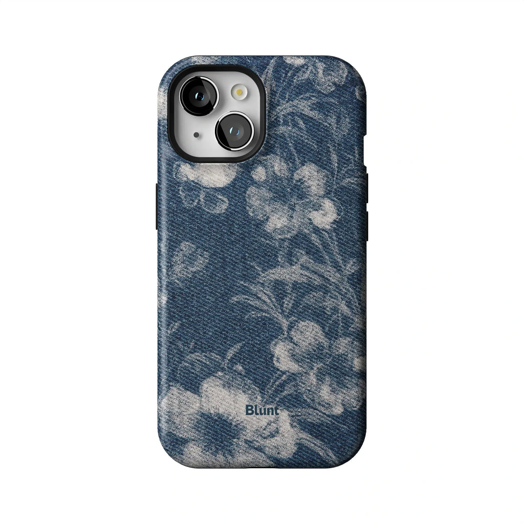 Denim Bloom iPhone Case
