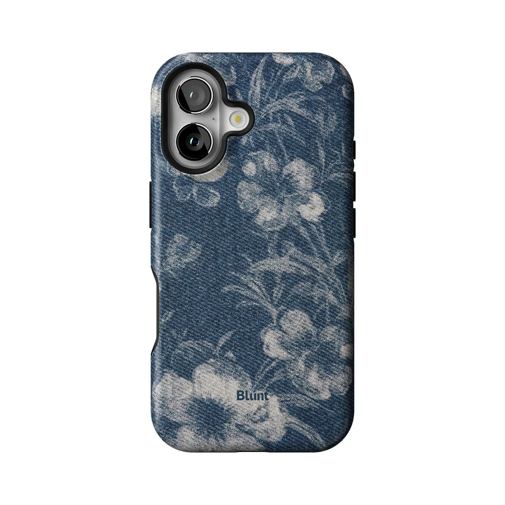 Denim Bloom iPhone Case