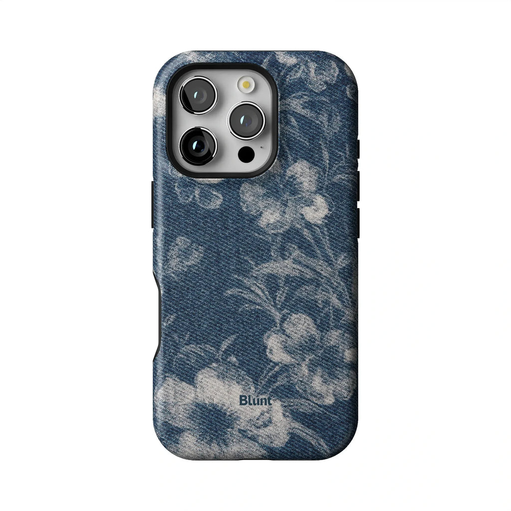 Denim Bloom iPhone Case