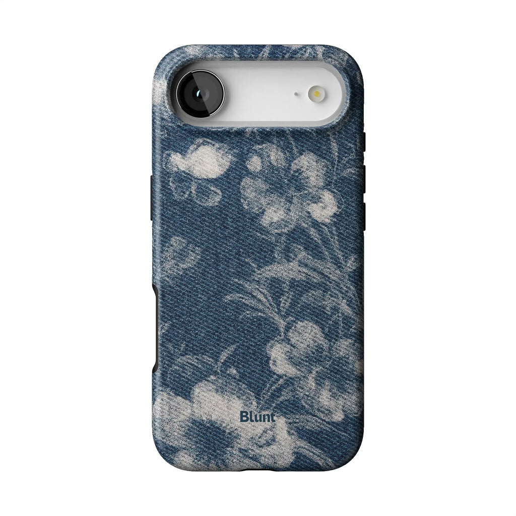 Denim Bloom iPhone Case