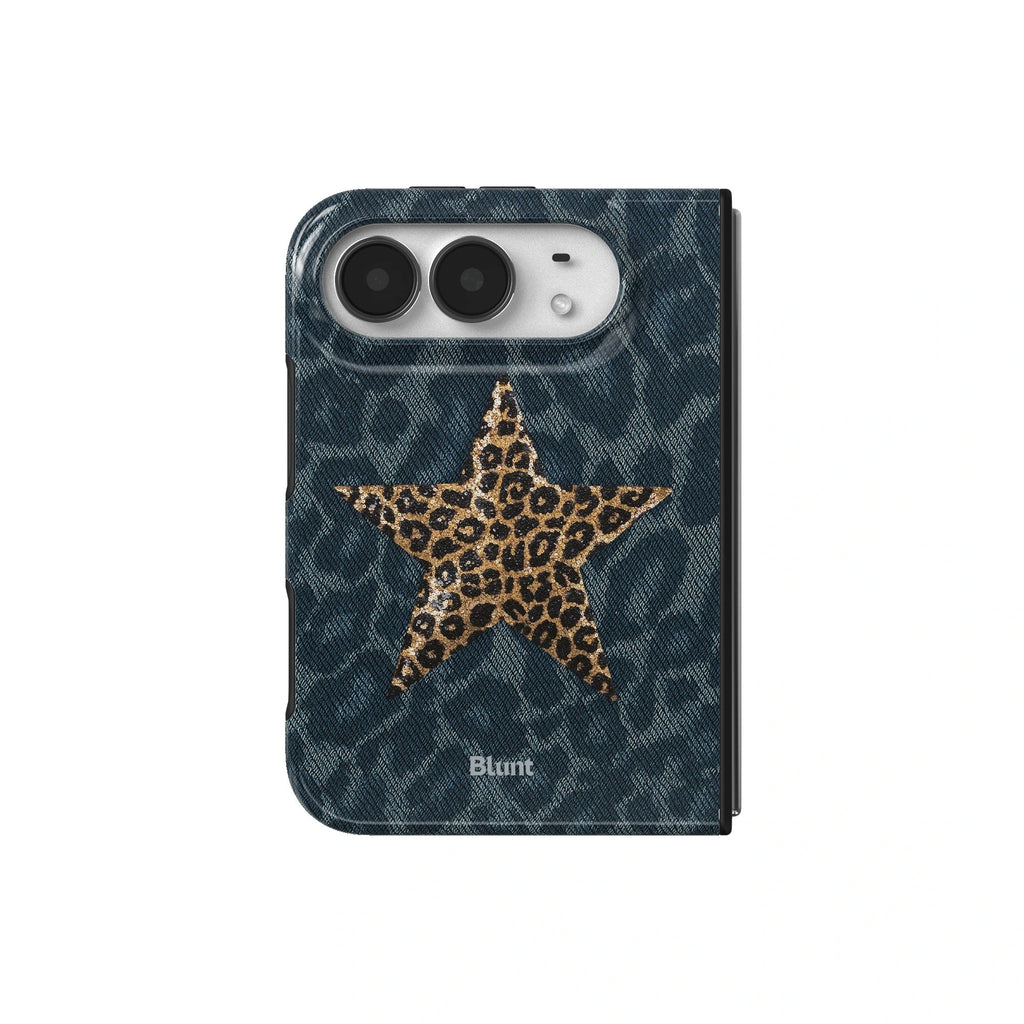 Denim Cheetah iPhone Case