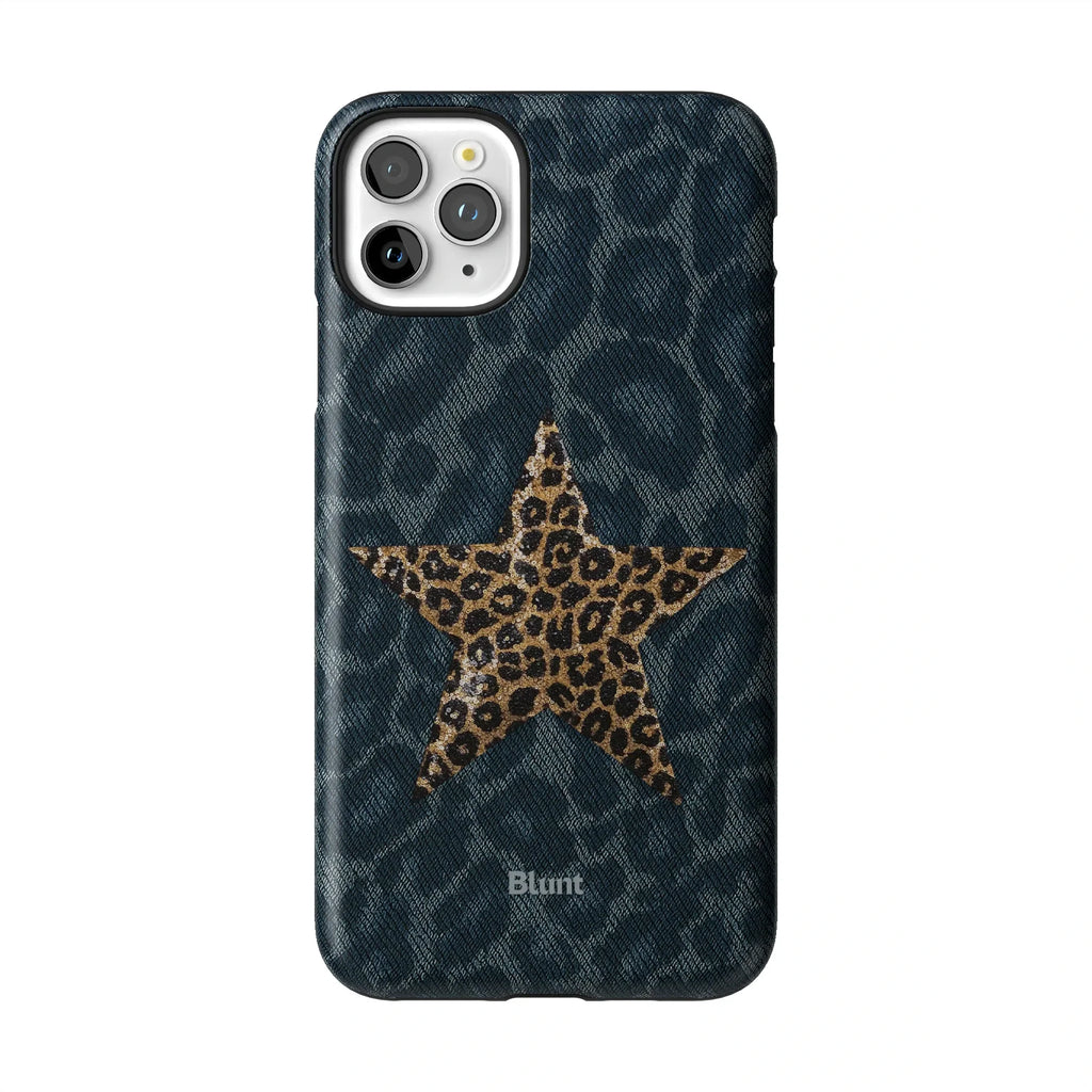 Denim Cheetah iPhone Case