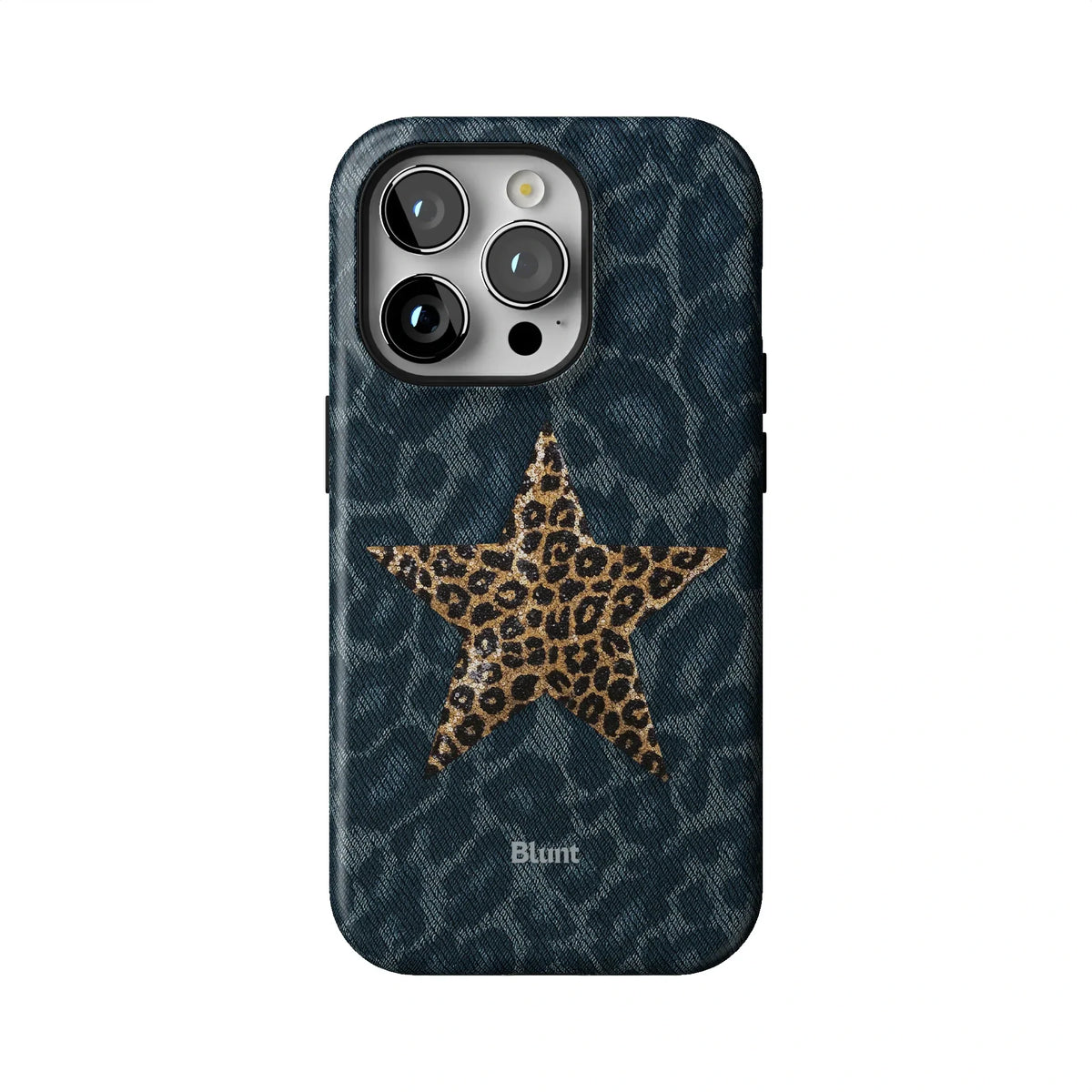 Denim Cheetah iPhone Case