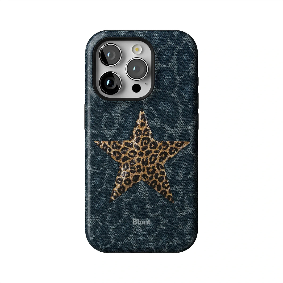 Denim Cheetah iPhone Case
