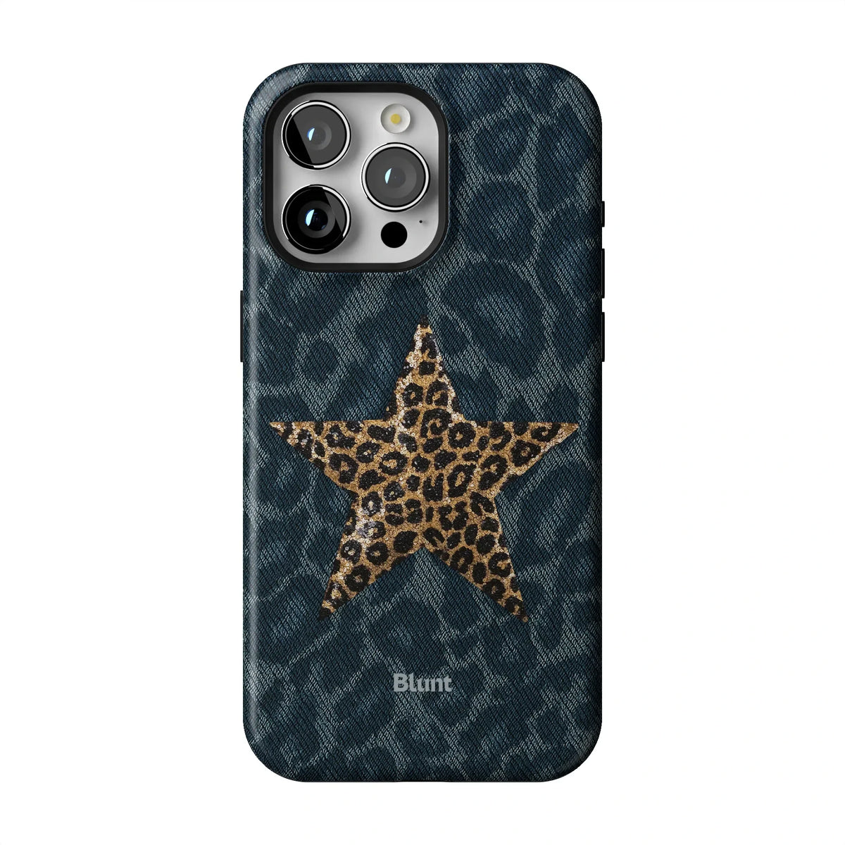 Denim Cheetah iPhone Case