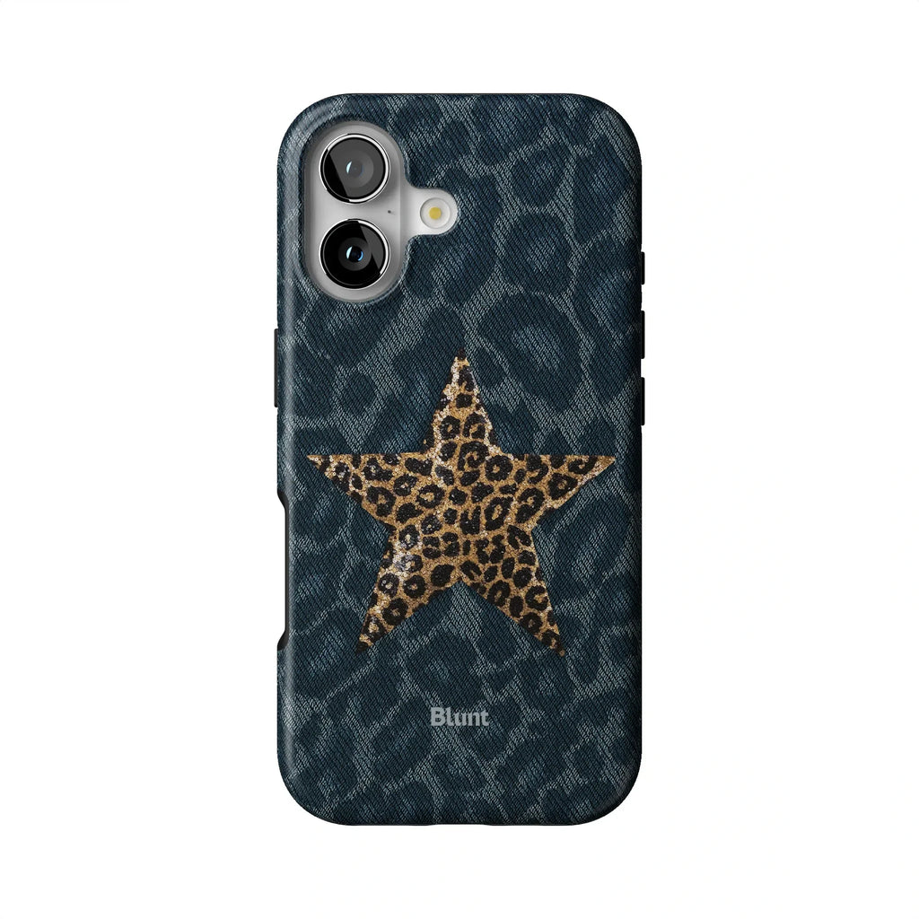 Denim Cheetah iPhone Case