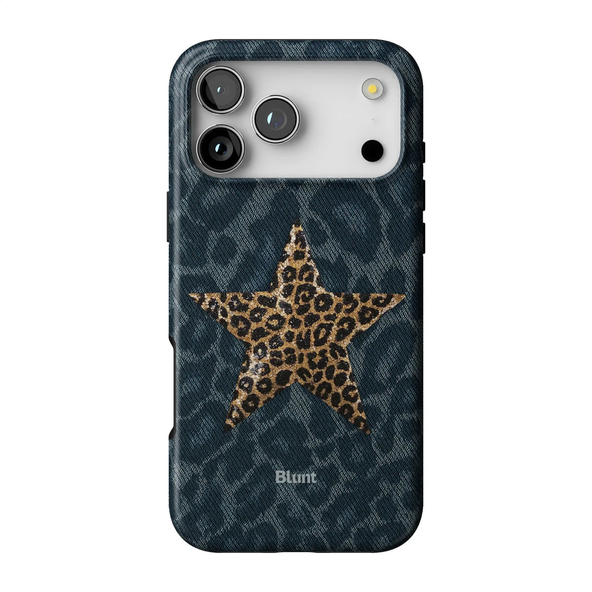 Denim Cheetah iPhone Case