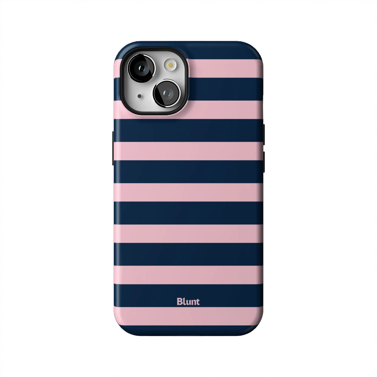 Blueberry Blush Stripe iPhone Case