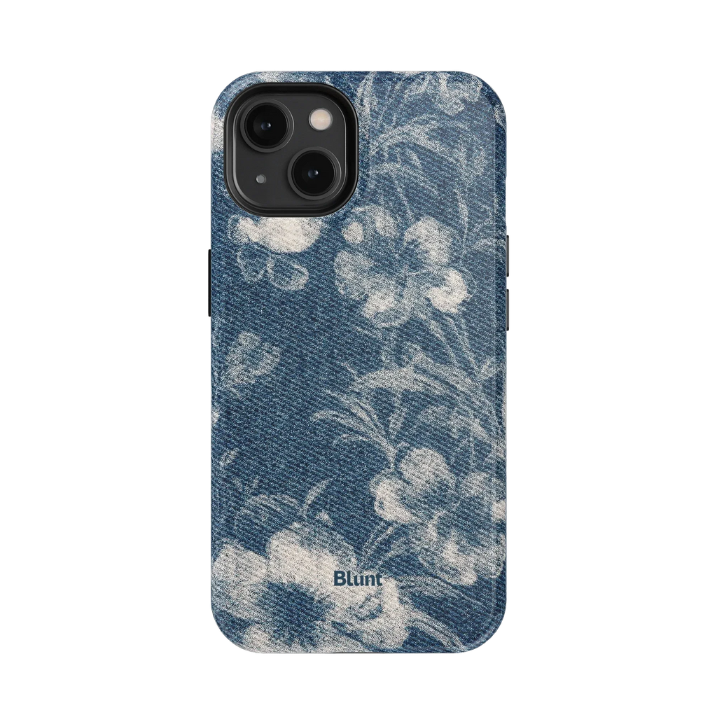 Denim Bloom iPhone Case