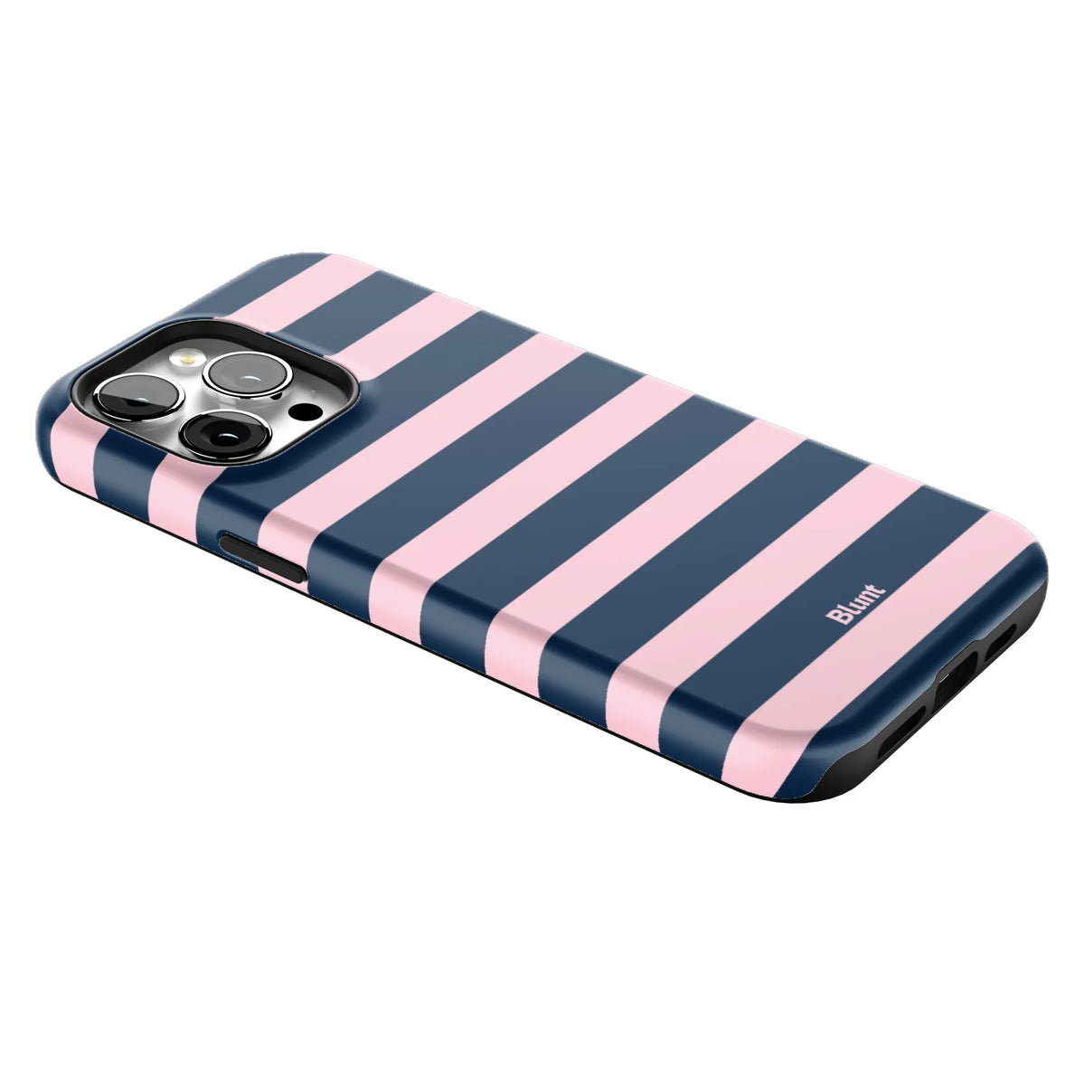 Blueberry Blush Stripe iPhone Case
