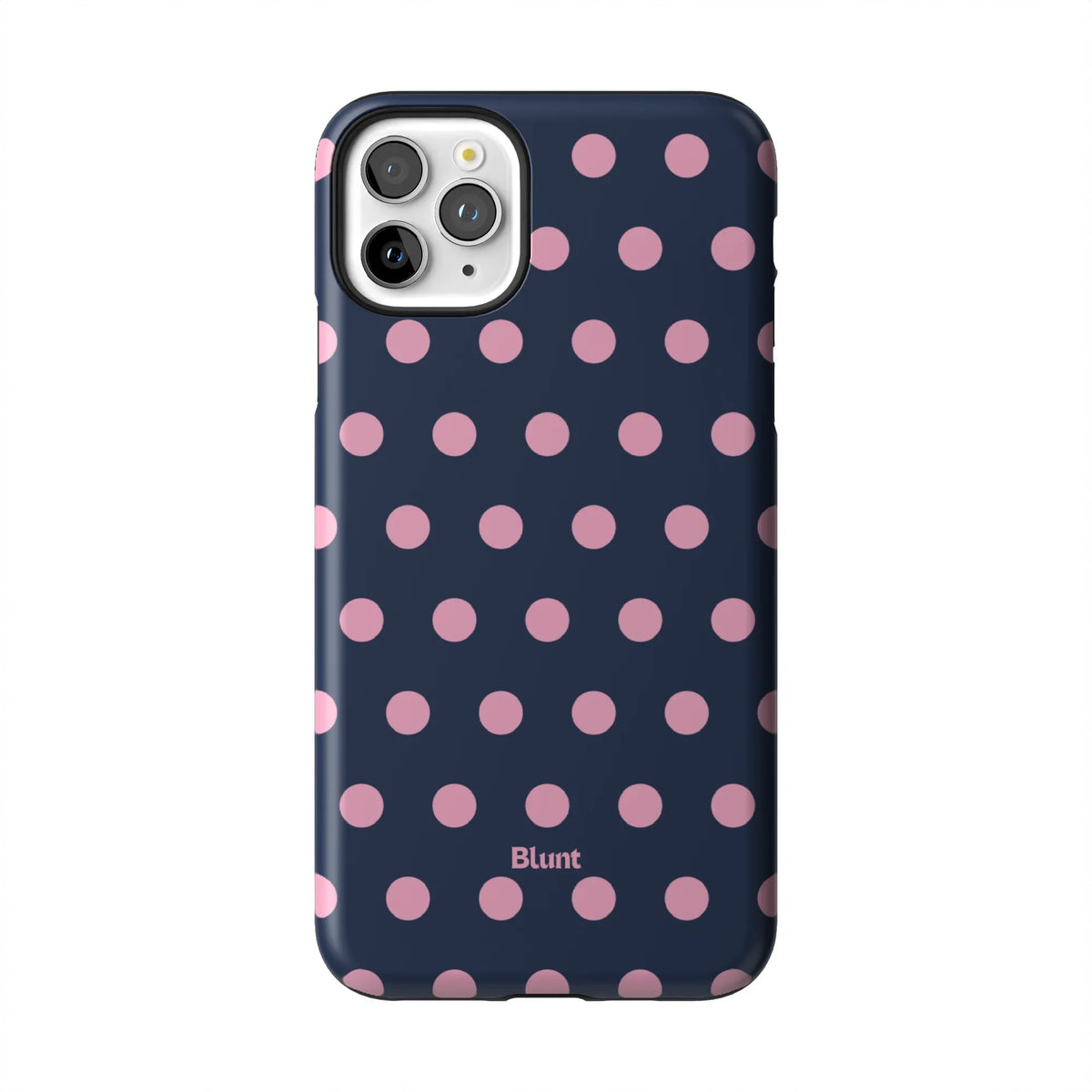 Navy Polka iPhone Case