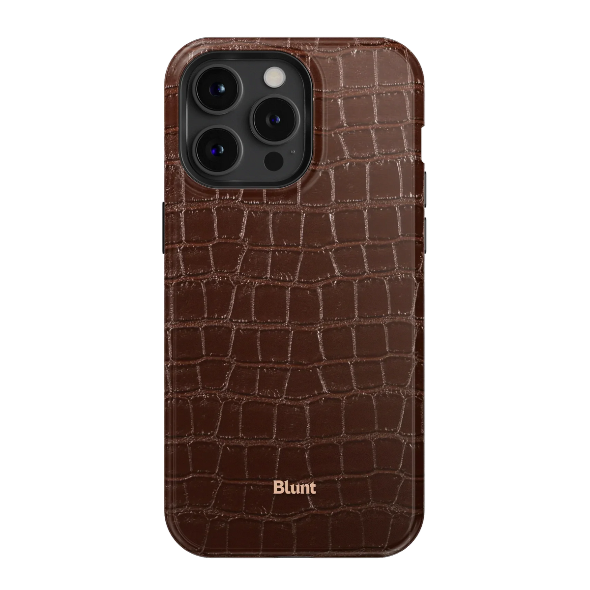 Chestnut Croc iPhone Case