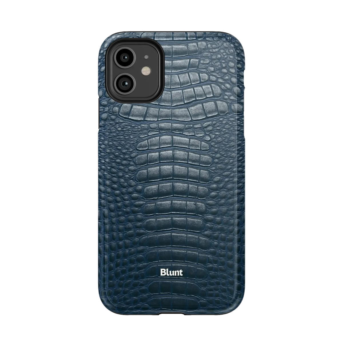 Navy Croc iPhone Case