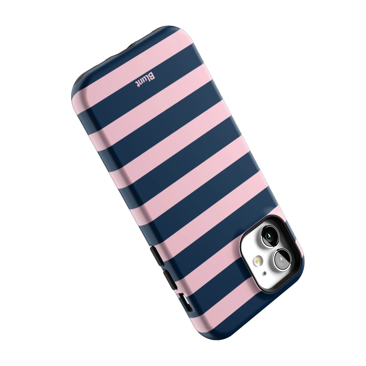 Blueberry Blush Stripe iPhone Case