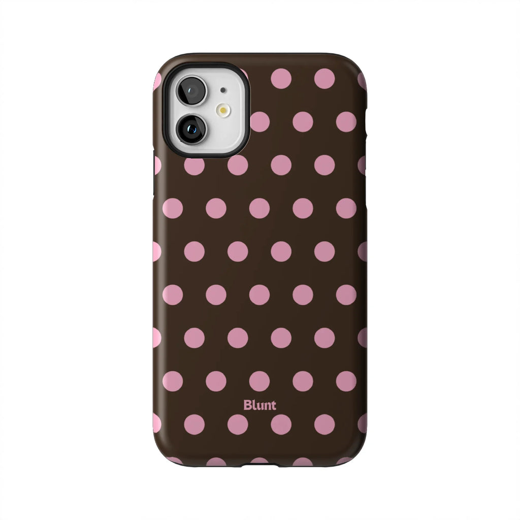 Chocolate Polka iPhone Case