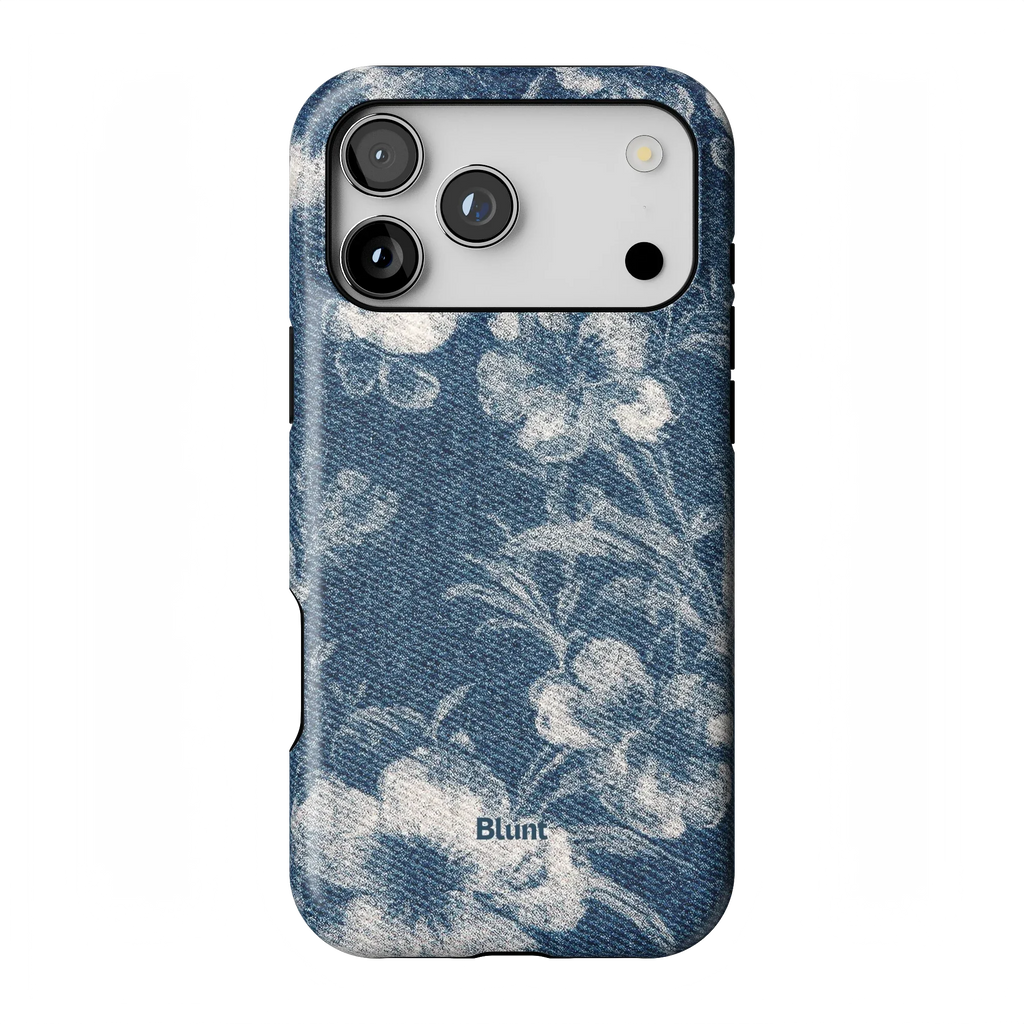 Denim Bloom iPhone Case