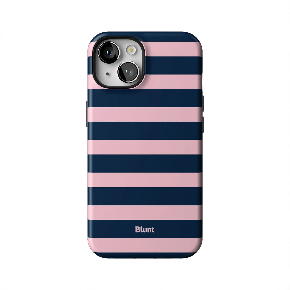 Blueberry Blush Stripe iPhone Case