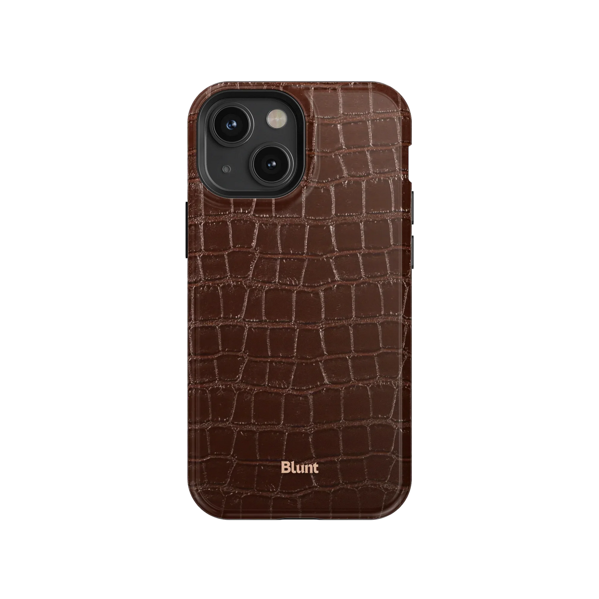 Chestnut Croc iPhone Case