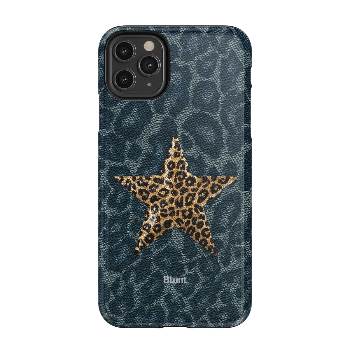 Denim Cheetah iPhone Case