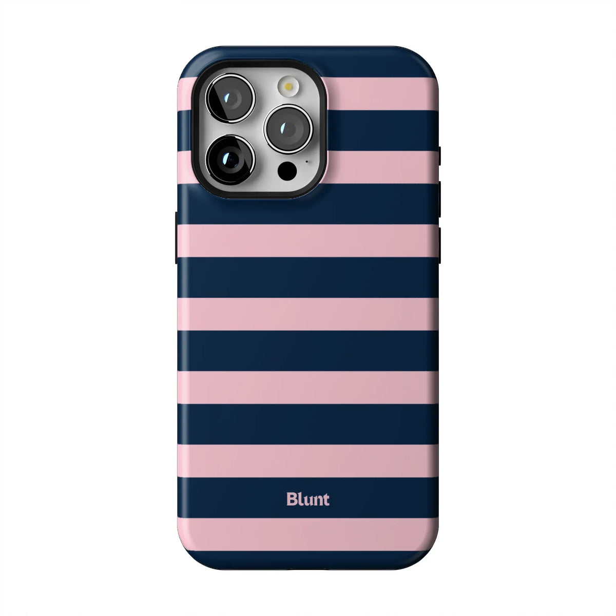 Blueberry Blush Stripe iPhone Case