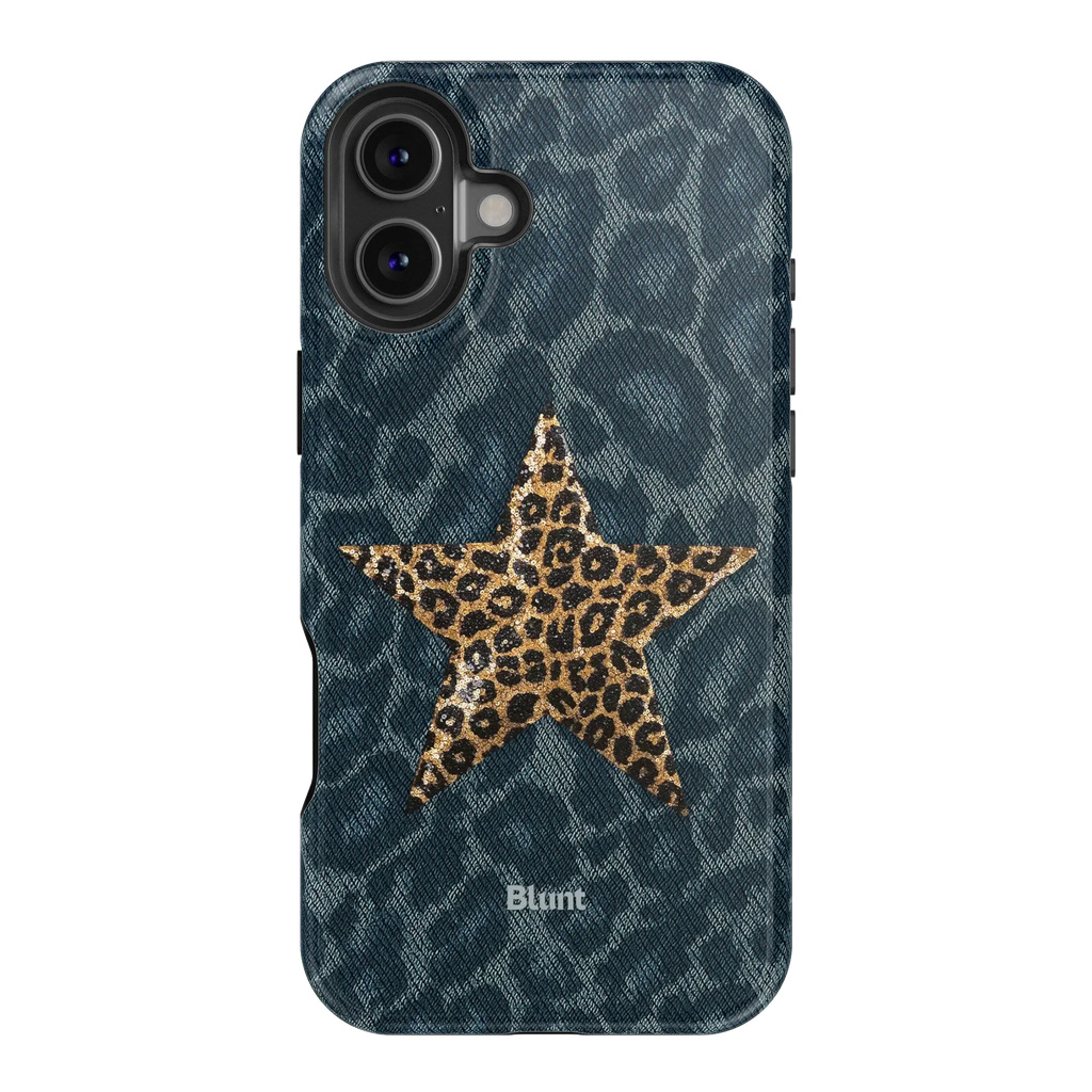 Denim Cheetah iPhone Case