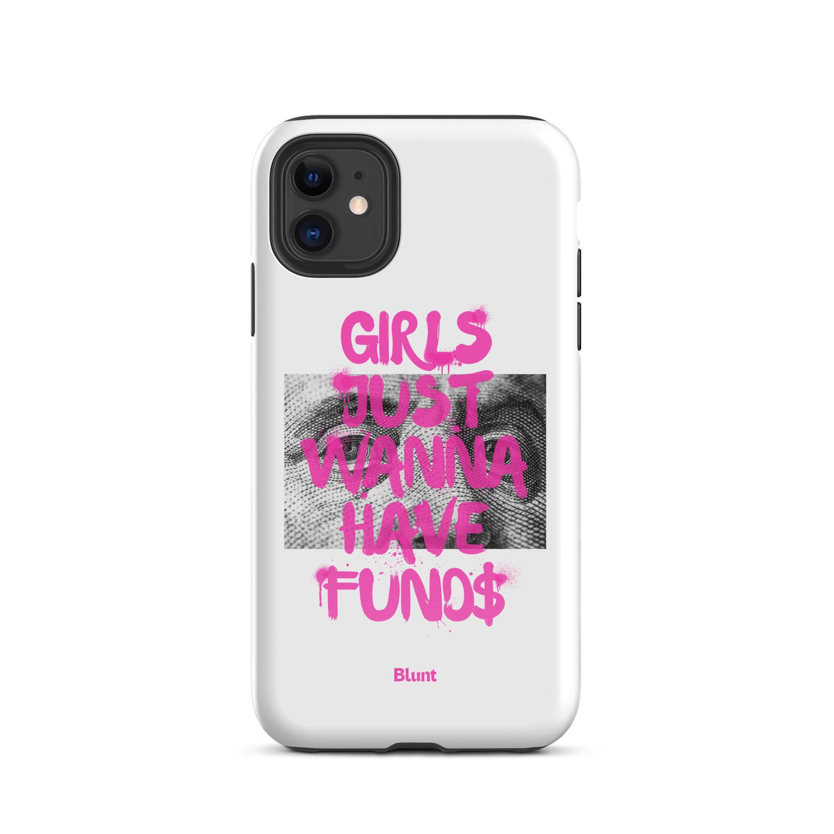 Fund$ White iPhone Case