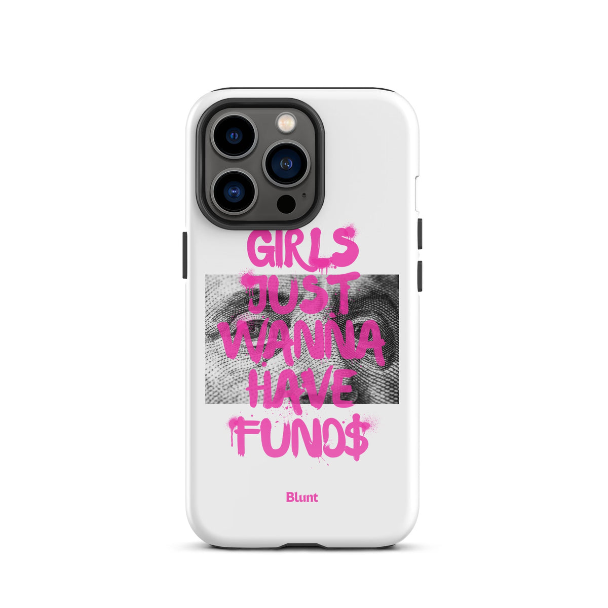 Fund$ White iPhone Case