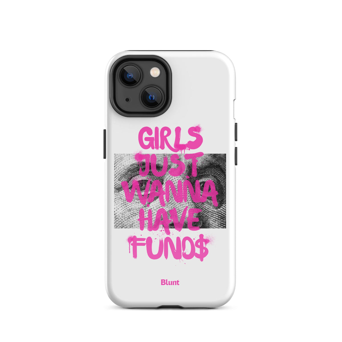Fund$ White iPhone Case