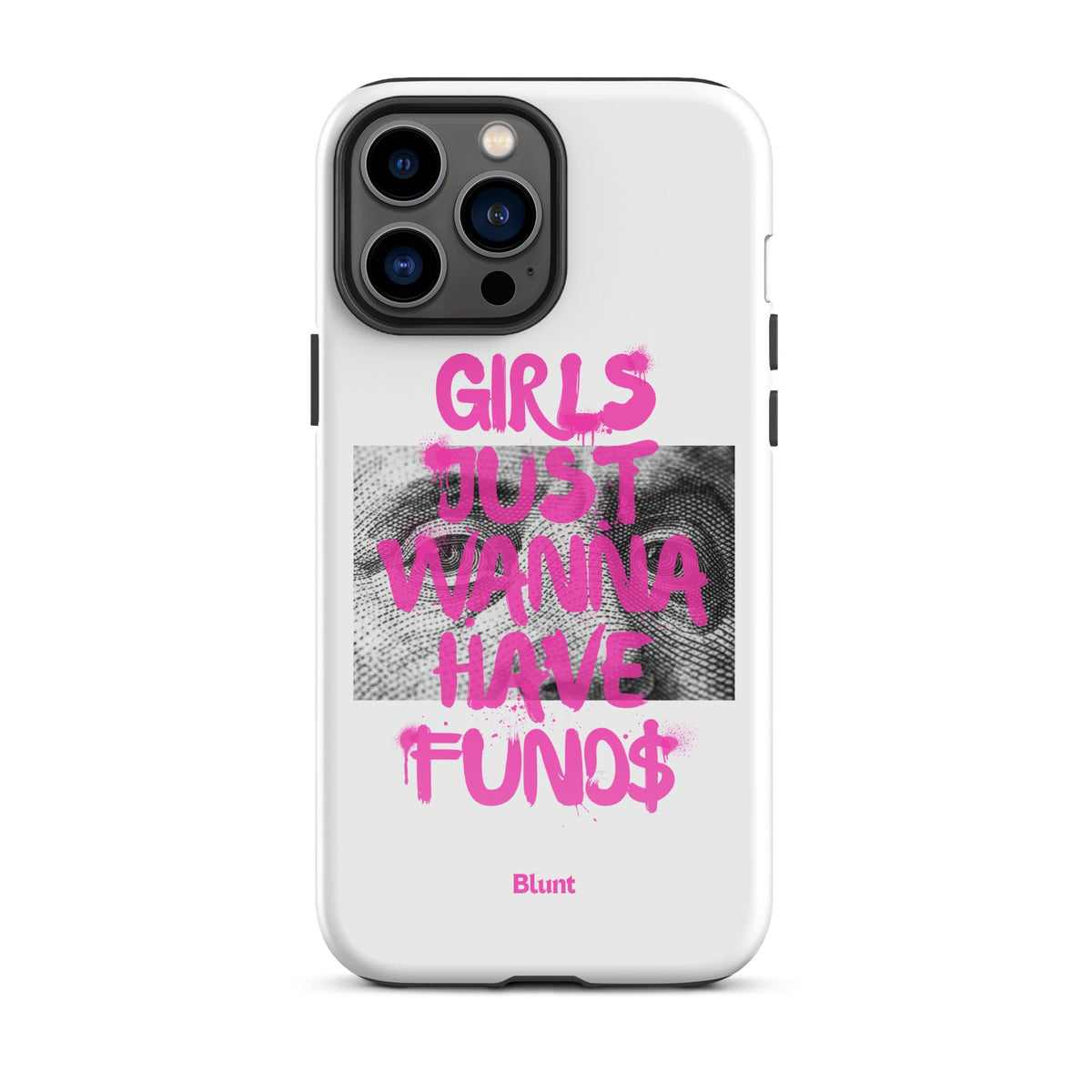 Fund$ White iPhone Case