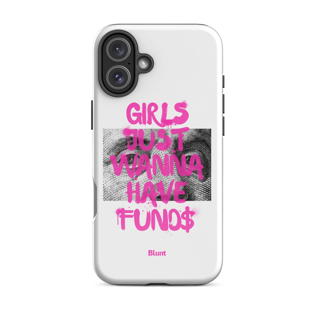 Fund$ White iPhone Case