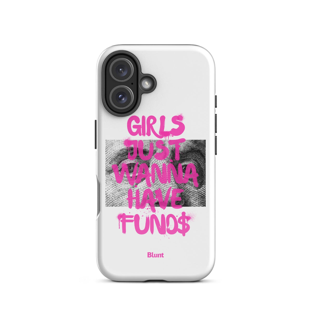 Fund$ White iPhone Case