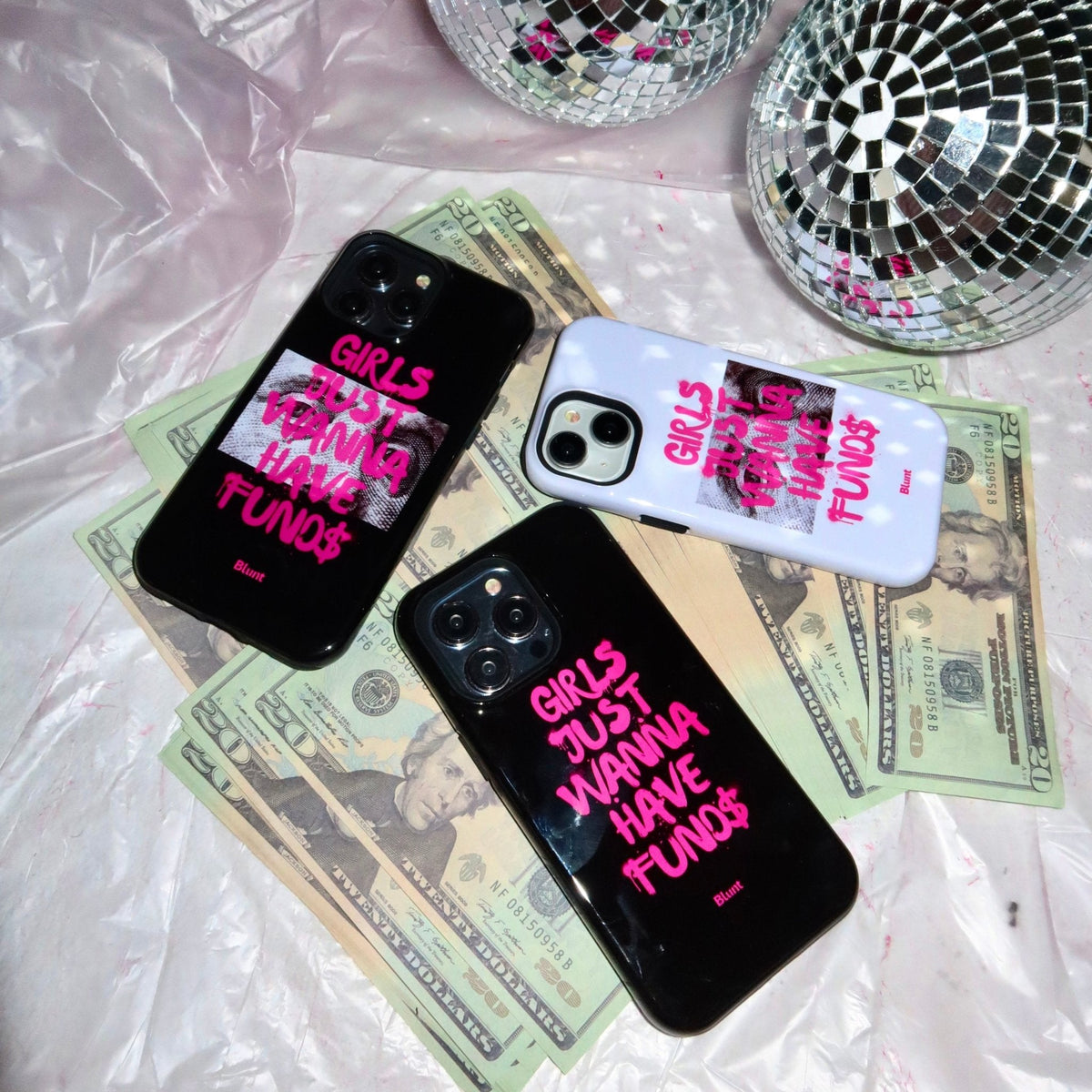 Fund$ White iPhone Case