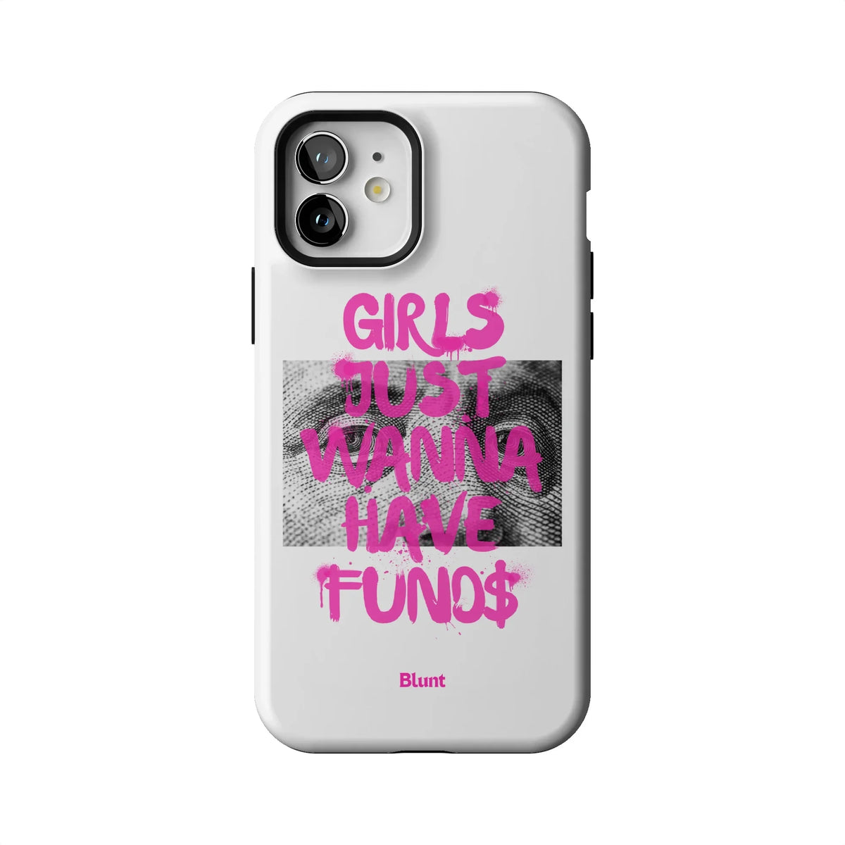 Fund$ White iPhone Case