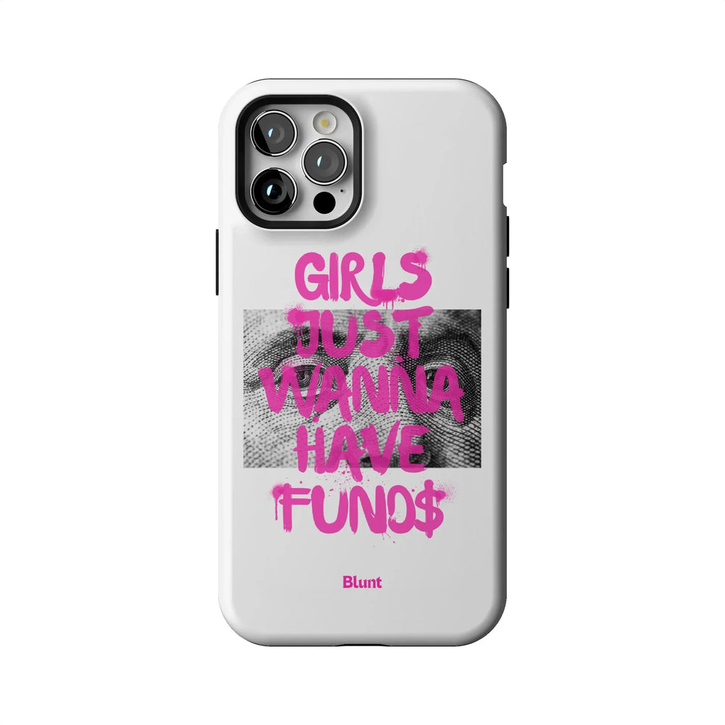 Fund$ White iPhone Case